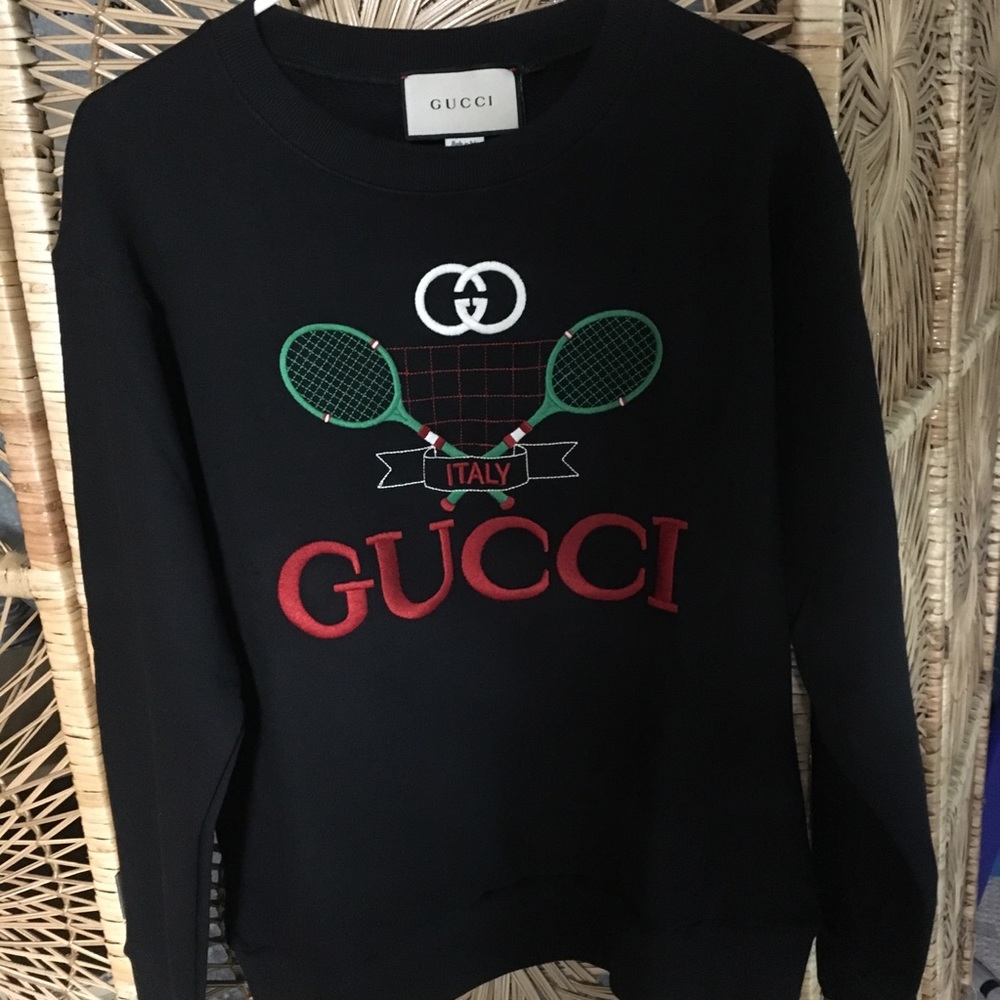 Gucci Tennis Embroidered Sweatshirt - Picture 1 of 4